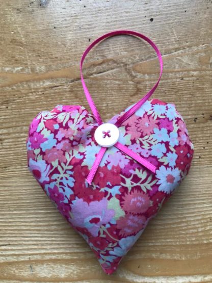 Flax & Mallow lavender hearts - Liberty Print