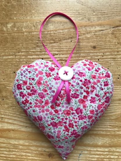 Flax & Mallow lavender hearts - Liberty Print