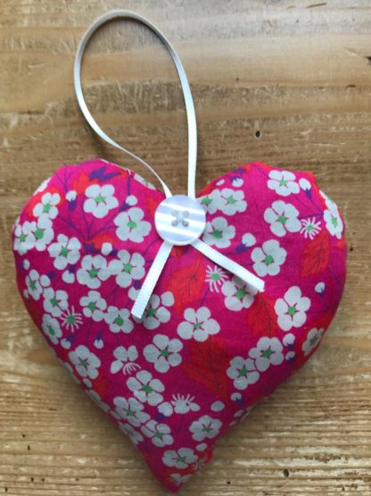 Flax & Mallow lavender hearts - Liberty Print