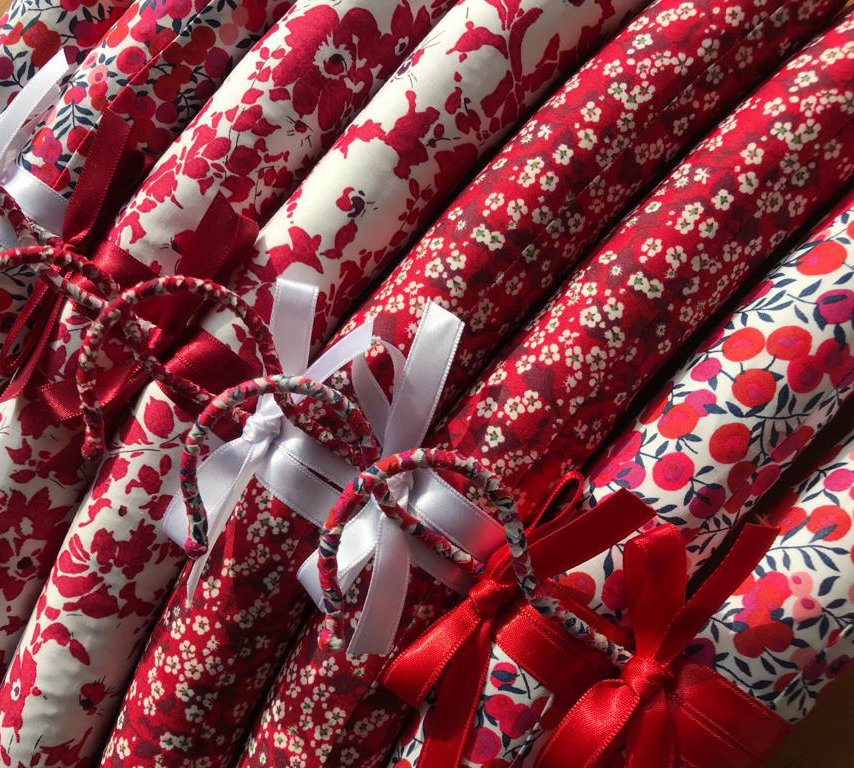Christmas padded clothes hangers set - Liberty Print