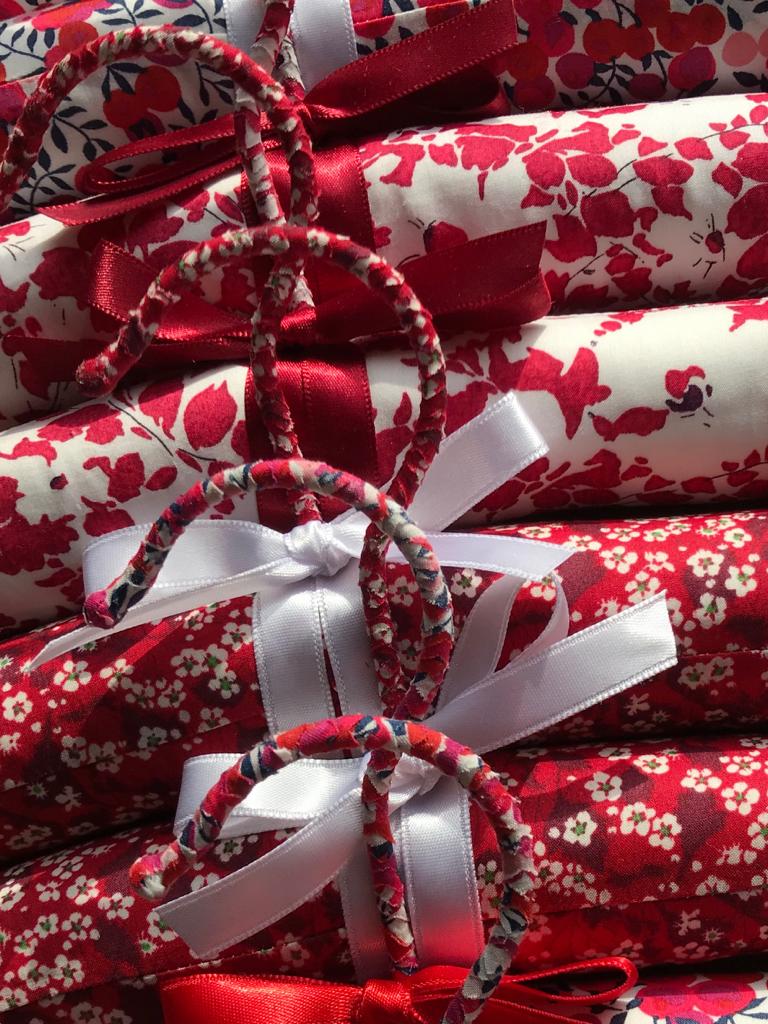 Christmas padded clothes hangers set - Liberty Print