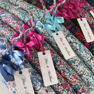 Flax & Mallow padded clothes hangers - Liberty Print