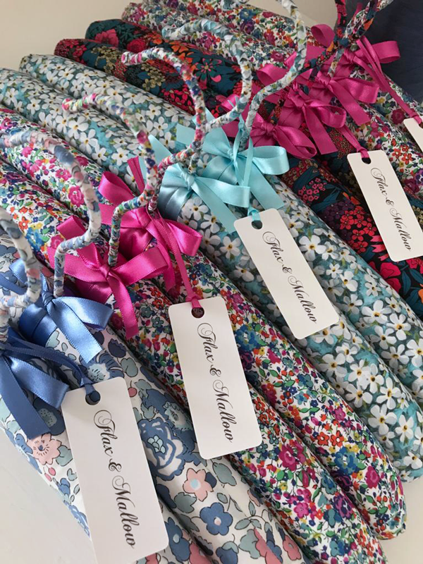 pretty fabric covered hangers