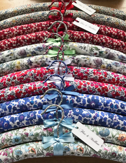 Flax & Mallow padded clothes hangers - Liberty Print